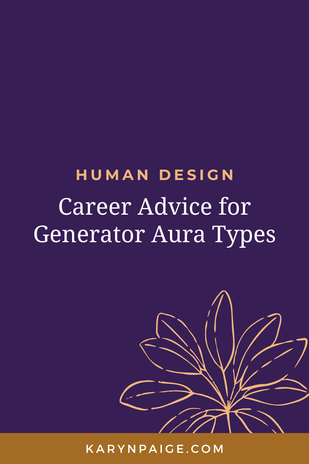 Learn tips for finding a fulfilling, satisfying career as a Generator aura type. Written by Karyn Paige, Human Design coach for Women of Color. www.karynpaige.com